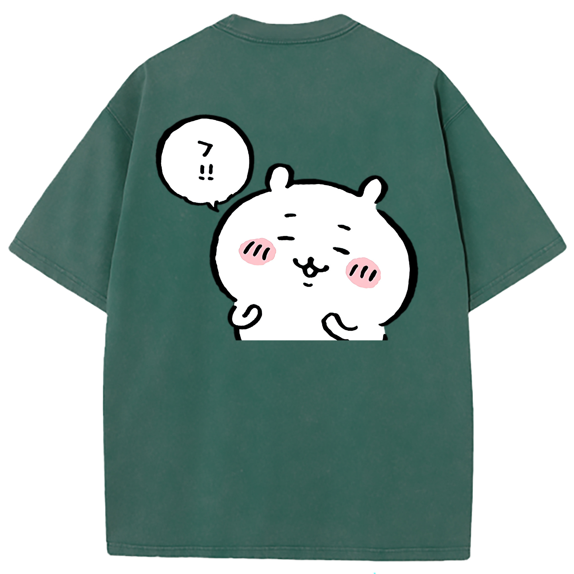 （画像用） ちいかわ ちいかわ Chii-kawa chiikawa 綿100% ヴィンテージ風 半袖Tシャツ（背面プリント）